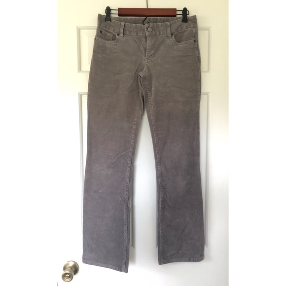 JCrew gray corduroy pant size 2 low rise bootleg - Picture 1 of 3
